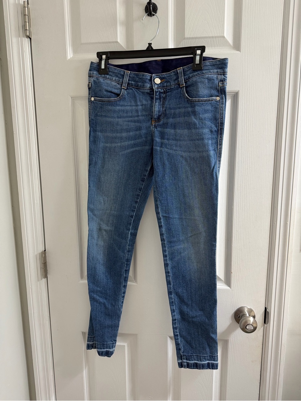 Stella McCartney Made in Italy Jeans Size 28 Blue Denim Slim Straight Leg